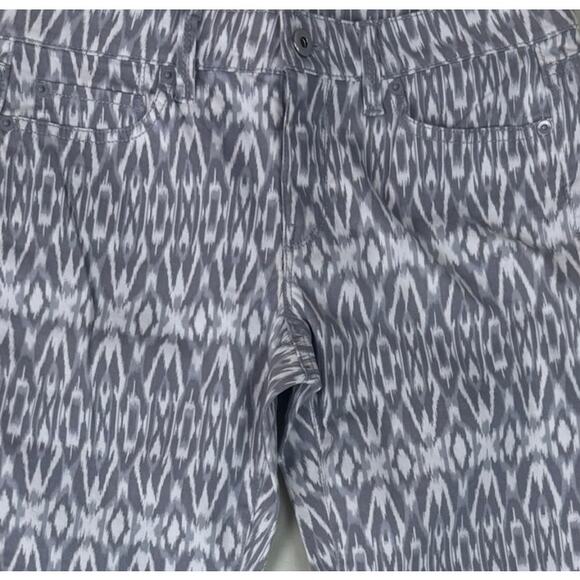 Ann Taylor LOFT Womens Gray Print Pattern 6P Modern Ankle Pants - Picture 2 of 8